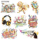 Термонаклейки ZOTOONE для одежды, полосатые наклейки для одежды