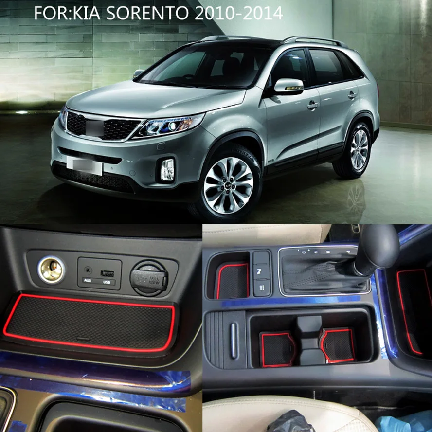 Противоскользящий коврик для KIA Sorento XM 2010 2011 2012 2013 2014 Kia R слот ворот Coaster