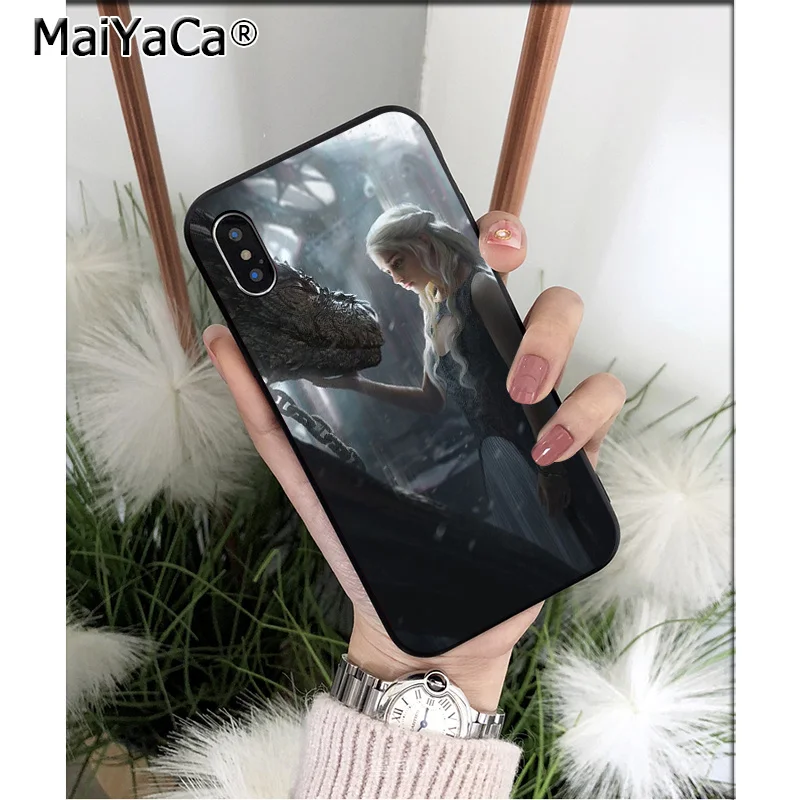 Мягкий высококачественный чехол для телефона MaiYaCa Game of Thrones Daenerys Targaryen из ТПУ iPhone 5