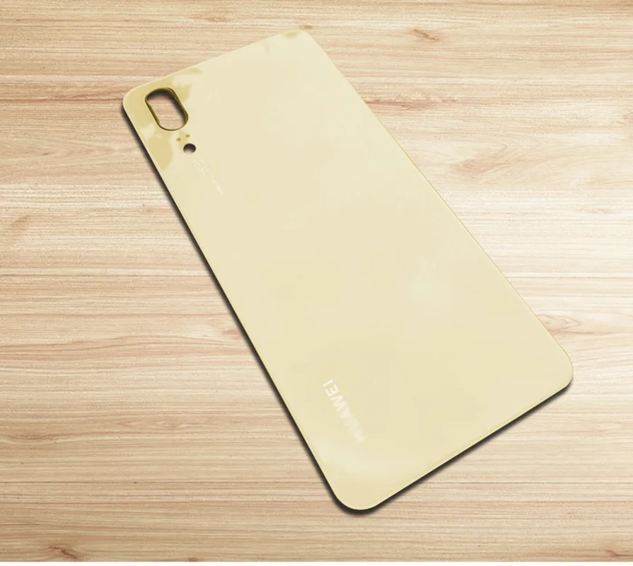 Golden Новая задняя крышка из закаленного стекла для huawei P20, запасные части, задняя крышка для батареи, корпус+ рамка для камеры+ крышка для вспышки - Цвет: Golden