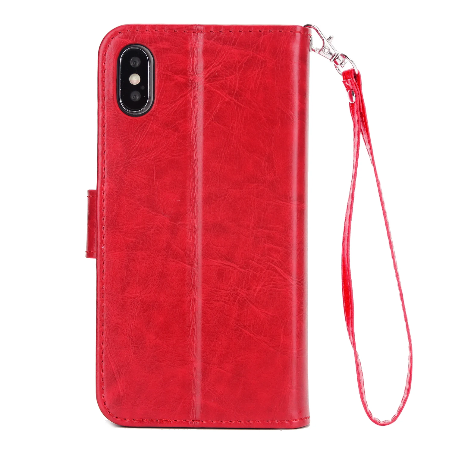 IMIDO Роскошный кожаный чехол для телефона iPhone XS MAX Nine Card Wallet откидная стент задняя