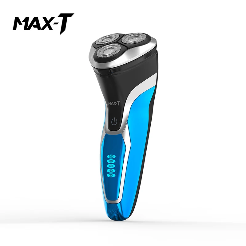 MAX-T RMS7109 электробритва моющиеся Перезаряжаемые USB зарядка с тройным лезвием для Для мужчин Уход за лицом Электрический бритья бороды
