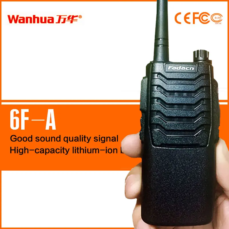 Радиолюбителей Wanhua 6F-A портативная рация Китая один Диапазон vhf/uhf удобно