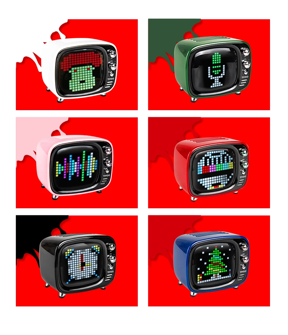 Divoom Tivoo Timebox Evo портативный Pixel Art беспроводной Bluetooth 5,0 динамик светодиодный смарт-будильник с приложением для IOS Android