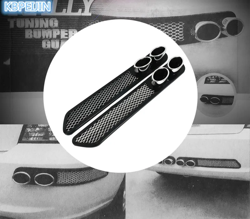 Хо 3D автомобильный Стайлинг автомобильные Углеродные выхлопные наклейки для