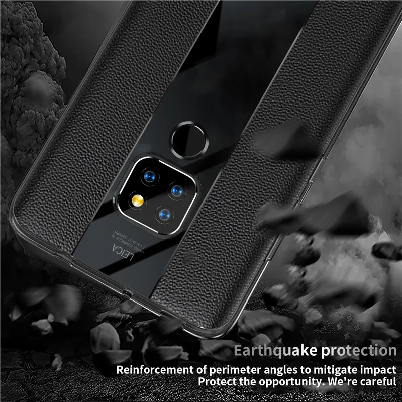 Чехол для Porsche Design Huawei Mate 20 Pro мягкий кожаный чехол с узором из кожи | Мобильные