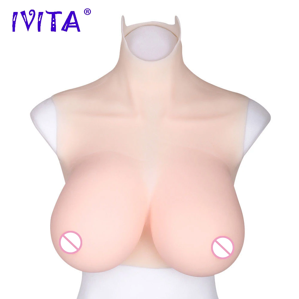IVITA Искусственные Поддельные груди силиконовые формы Модные поддельные для