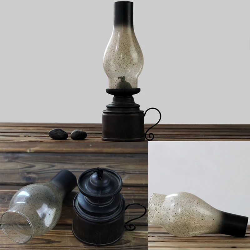 Creative Gifts Home Decoration Shabby Chic Resin Kerosene Lamp Tranditional Arts And Crafts Indoor Barn Lantern | Дом и сад