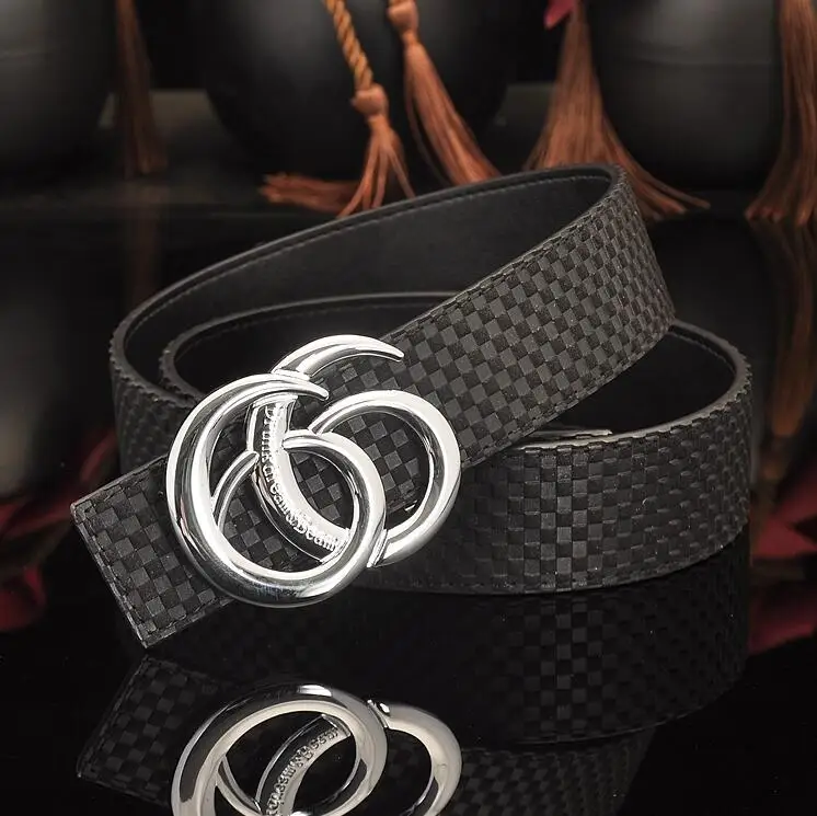 silver buckle black Новинка, модный Лидер продаж, маленький ремень mig, Воловья кожа, бронзовая Пряжка, стильный мужской деловой ремень, женский ремень для отдыха - Цвет: silver buckle black