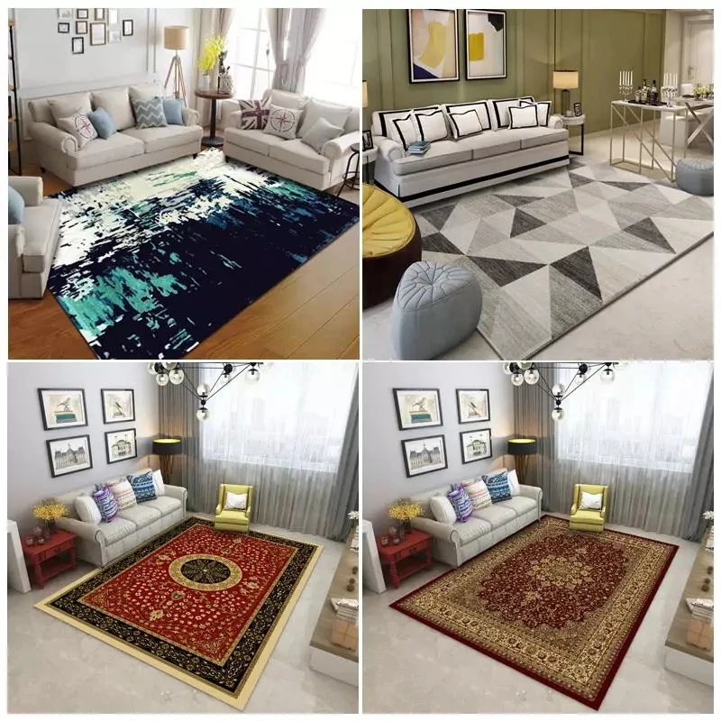 Современный минималистичный художественный абстрактный ковер для гостиной