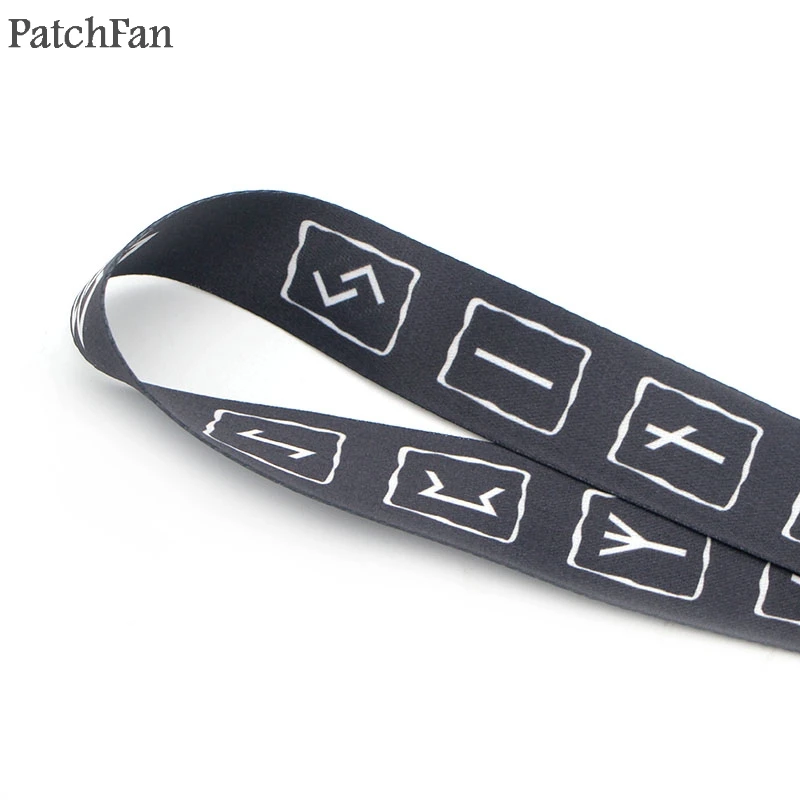 A0314 Patchfan новейший символ викингов, ремешок для ключей, телефонов, USB флеш-накопители, брелки для ключей, идентификационная бирка, держатель Бейджа, лямки