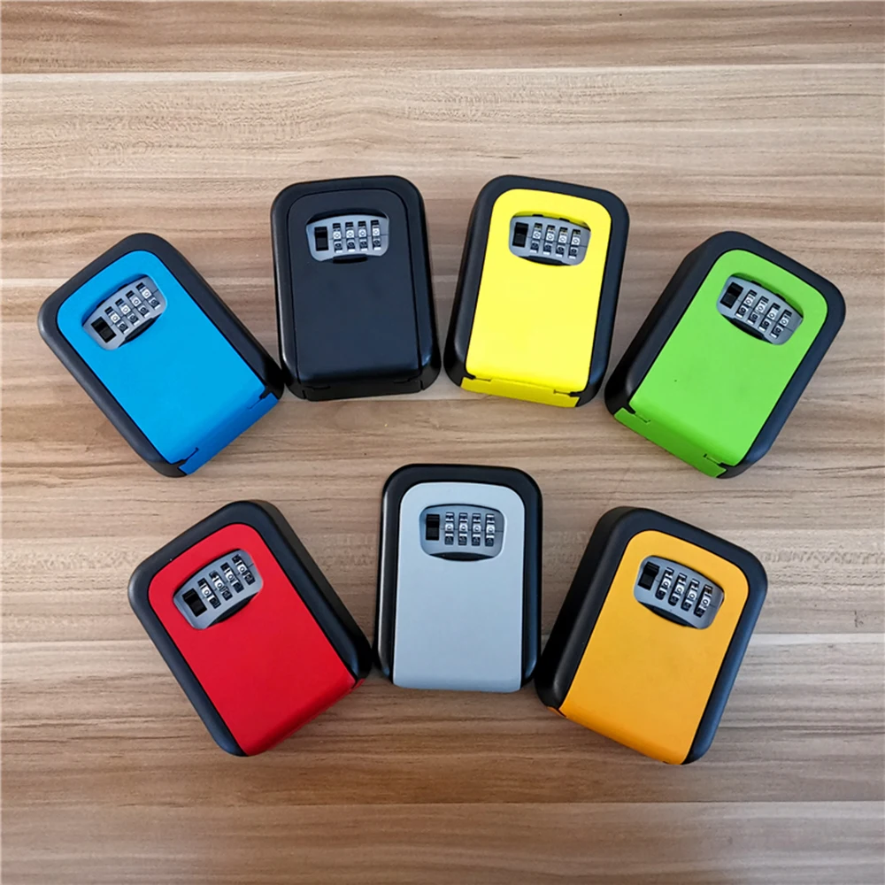 Wall Mounted Lock Box Key Storage 4-Digital Combination Safe Security Holder Cofre caja fuerte | Безопасность и защита
