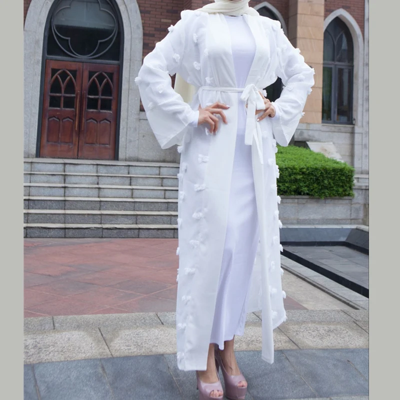 Размера плюс Blusas Mujer De Moda abaya мусульманская женская длинная Кружевная Сетка Макси Кимоно Кардиган Блузка Ropa турецкая исламская одежда