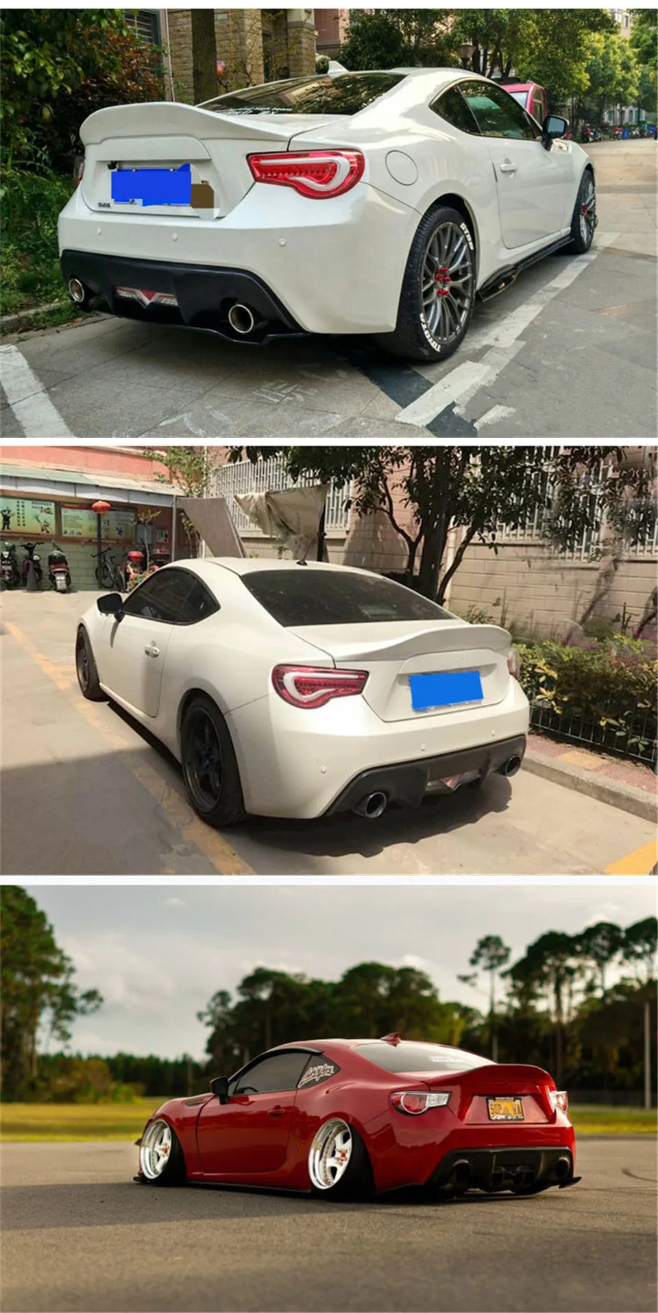 Спойлер для Toyota 86 GT86 высокое качество заднее крыло Материал FRP задний спойлер задняя губа 2012- GT86 багажник хвост автозапчасти
