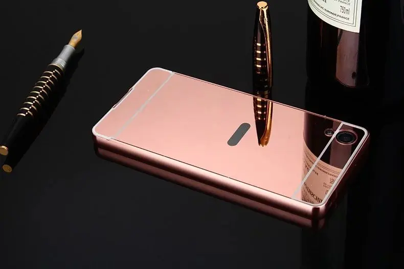 Зеркальный чехол для sony Xperia XA 5,0 дюймов, жесткая металлическая алюминиевая рамка, защитная задняя крышка для sony XA, чехол для телефона для sony XA F3111