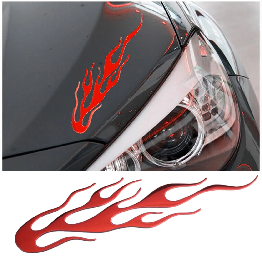 3D наклейка для зеркала заднего вида с имитацией пламени|car sticker|car stylingsticker for car |
