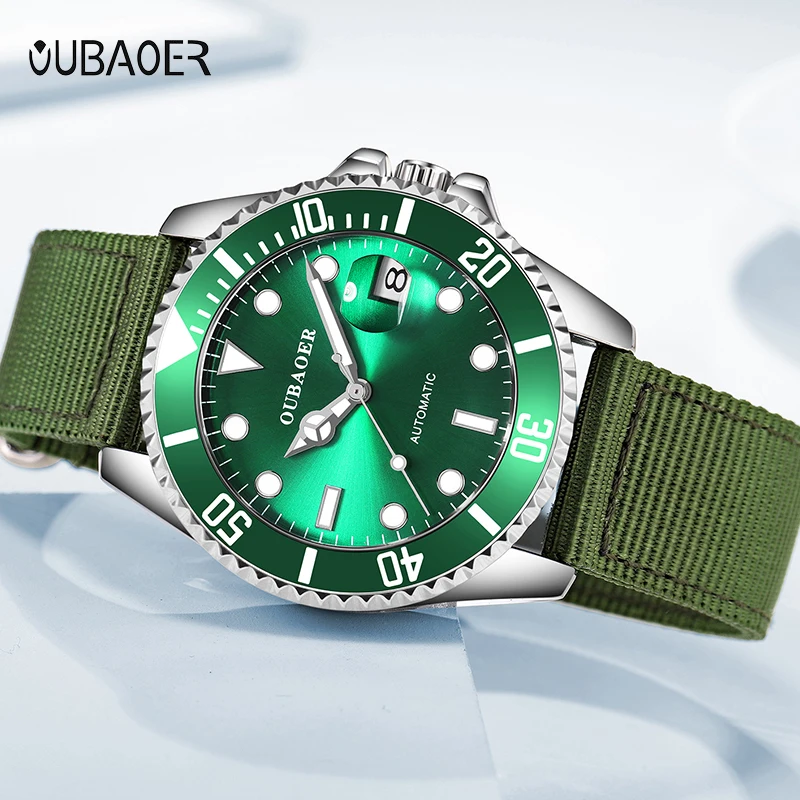 OUBAOER 2019 New Fashion Sport Mechanical Watch Luxury Watch Mens Watches Top Brand Montre Homme Clock Men Automatic Watch