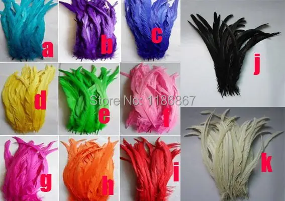 Multi цветы Окрашенная Свободные Петух Перья Хвоста Для Платья/Шапки Планки 11 цвет