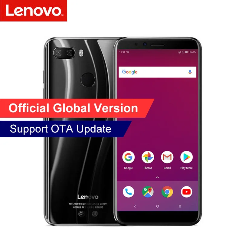Lenovo K5 Play смартфон с 5 7 дюймовым дисплеем восьмиядерным процессором Snapdragon 430 ОЗУ 3