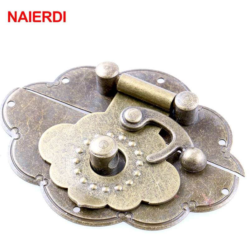 5 шт. NAIERDI в форме яйца Античная бронзовая защелка ювелирный замок для деревянного