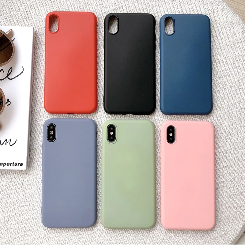 Силиконовый чехол для iPhone X XS XR Max ультра тонкий телефона 8 7 6 6S Plus мягкий ТПУ