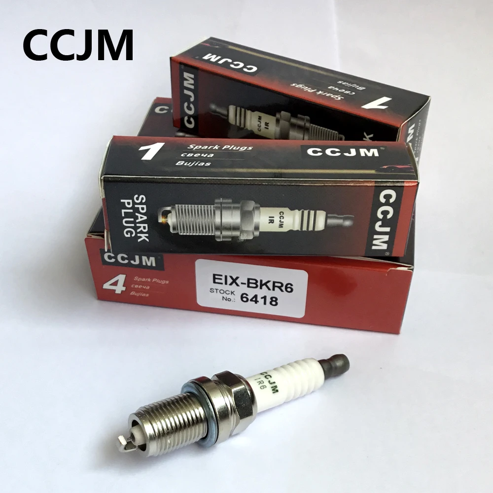 CCJM иридиевая Свеча зажигания 4 шт./лот оригинальная EIX BKR6 6418 для BKR6EIX 2272 cruze sonic reno golf