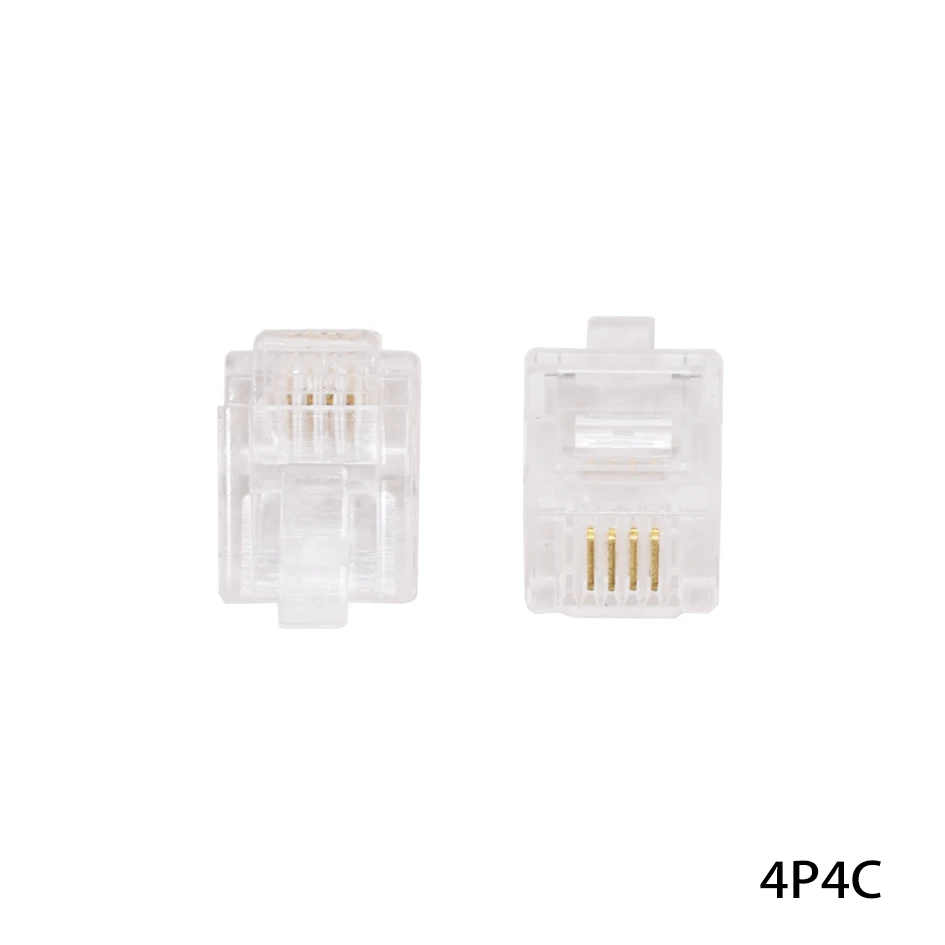Billig Cat6 Cat5e RJ11 Netzwerk Anschluss 8P8C Modulare Ethernet Kabel Kopf Stecker Gold Überzogene Crimp Netzwerk RJ45 Stecker Cry 1000 Teile/los