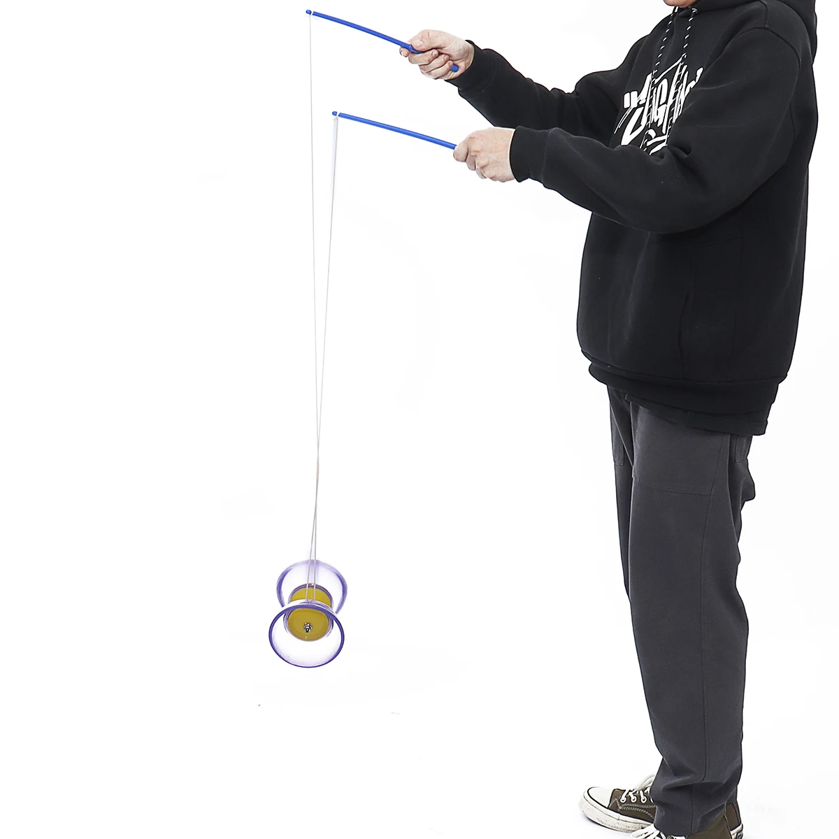 Пластик 5-подшипник Diabolo с Handsticks и нанизанные игрушка для жонглирования для профессионалов для начинающих, для взрослых и детей, йо-йо набор Классические игрушки