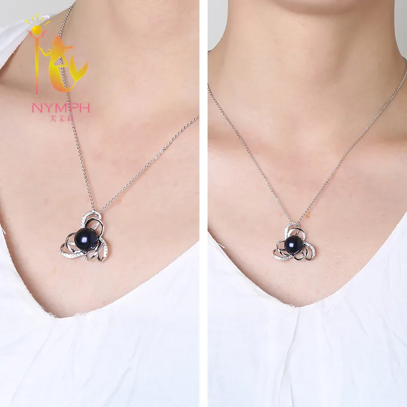 [NYMPH] Жемчужное ожерелье очаровательное модное дизайнерское подлинное жемчужное