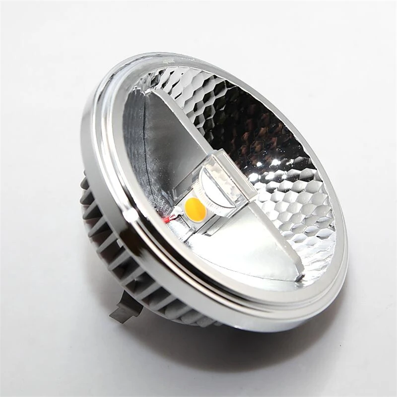 10 шт. AR111 QR111 ES111 GU10 Светодиодная лампа Вт 12 15 DC12V прожектор cob свет Ampoule G53 теплый