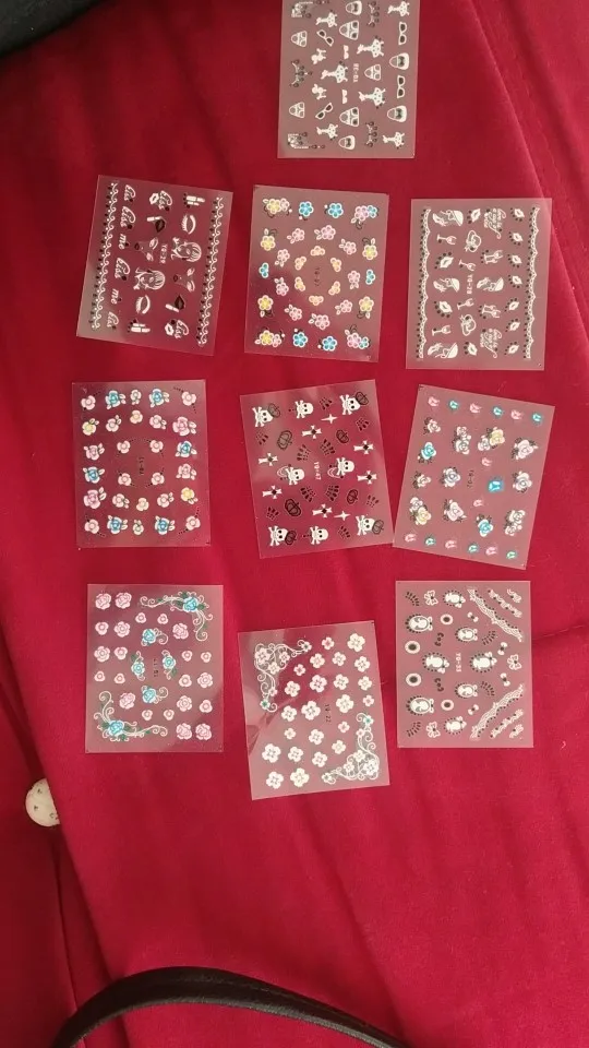 10 листов/партия наклейки для полировки ногтей|stickers for nail arts|nail sticker 3dnail polish stickers |