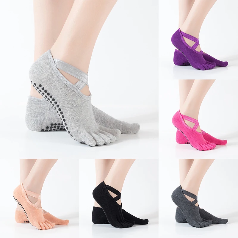 1 пара носки для женщин и девочек нескользящие спортзала пилатеса балета