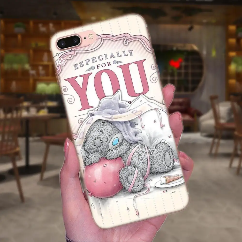 Плюшевый Тедди Me To You Bear для Huawei Mate 7 8 9 10 20 P8 P9 P10 P20 P30 Lite Plus Pro ТПУ чехлы