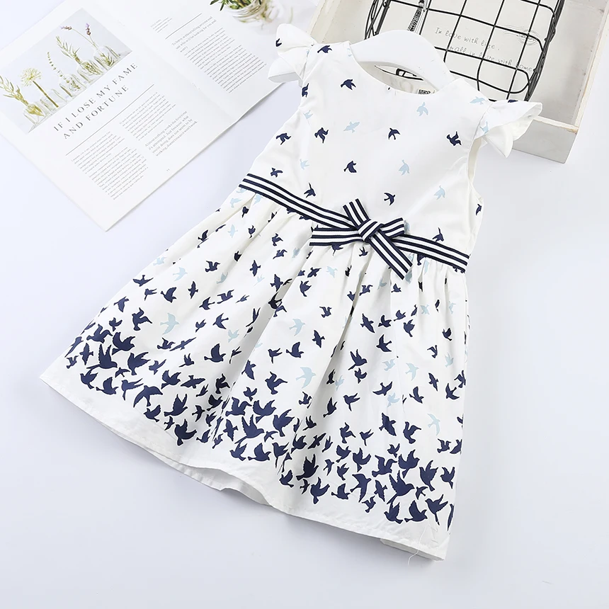 Летнее хлопковое платье принцессы для маленьких девочек оптовая продажа детских