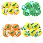 Воздушные шары из латекса с динозавром, надувной шар в виде животного из джунглей, украшение для дня рождения