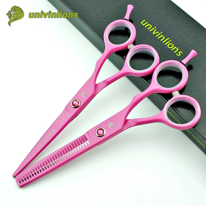 

5.5" Salon Pink Professional Hairdressing Scissors Barber Ciseaux Coiffure Hair Thinning Shears Tijeras Scissors For Haircut