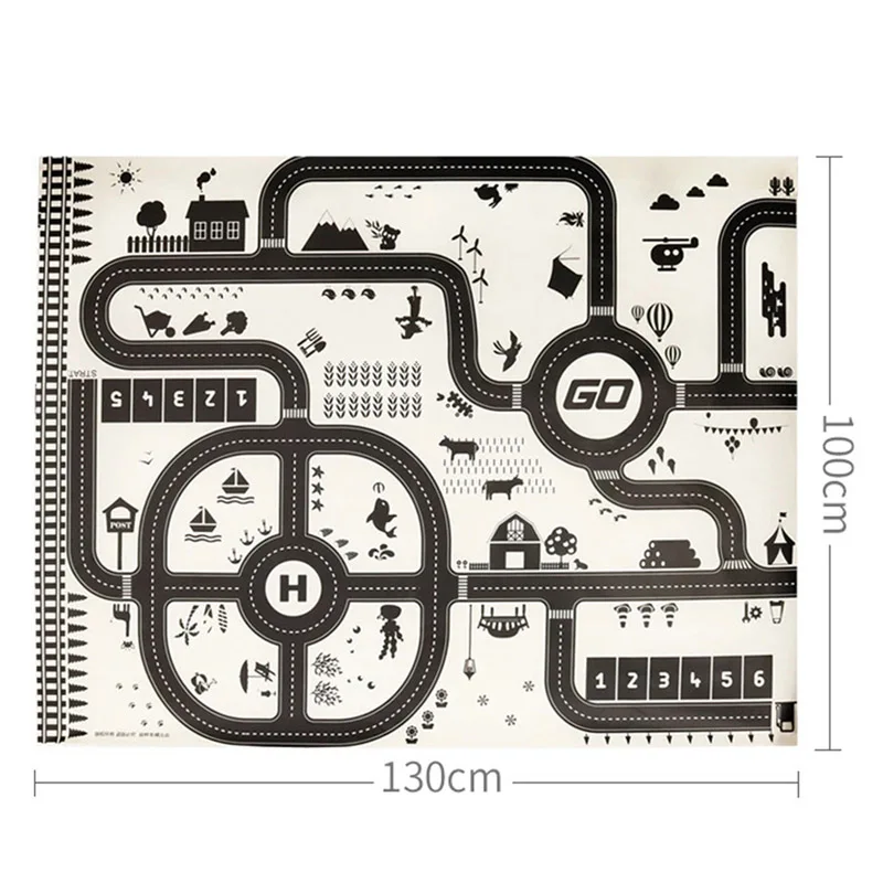 Детская карта города игровой коврик игрушечный автомобиль модель Северный
