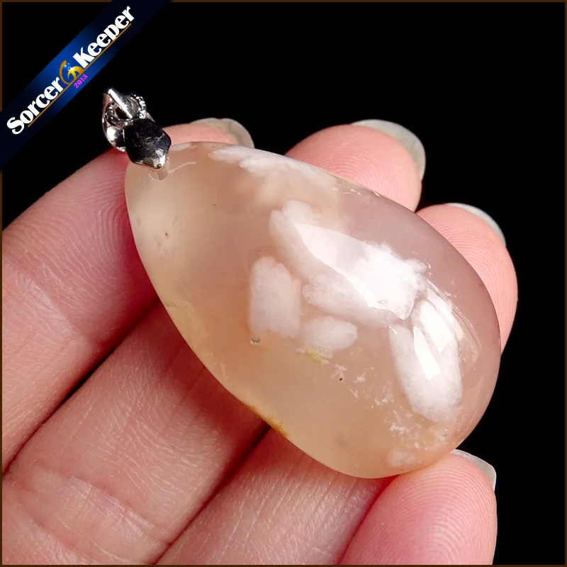Real Female Natural Bijoux Femme Choker Necklaces Pendants Hand Made Cherry Blossoms Agates Stone Beads For Jewelry Making YS705 | Украшения
