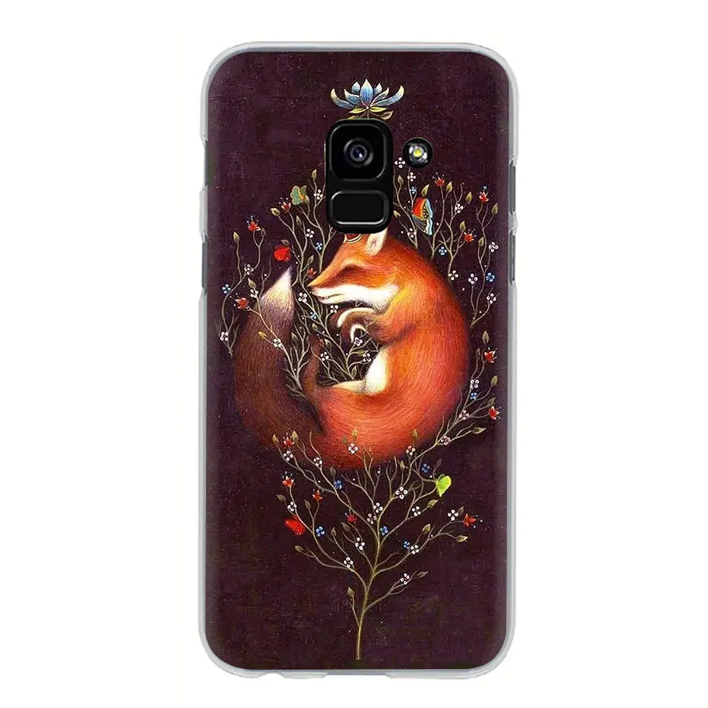 H11 Fox Animal Hard phone cover case for Samsung Galaxy A3 5 A6 7 8 9 A10 30 40 50 70 - Цвет: H11