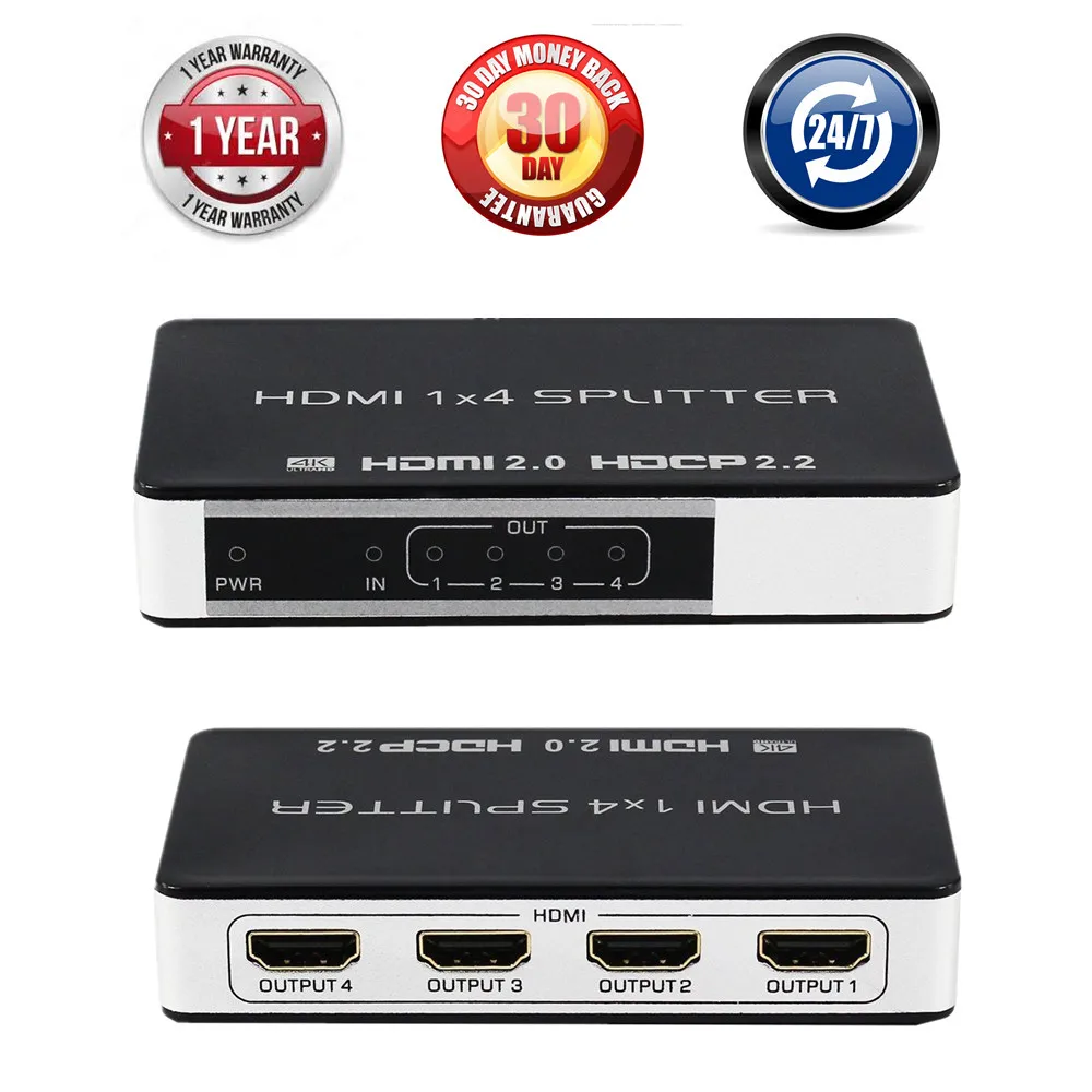 Новинка 4K 4 порта 1x4 1x8 HDMI сплиттер Поддержка 2 0 HDCP HD 1 вход 4/8 выход Сплиттер
