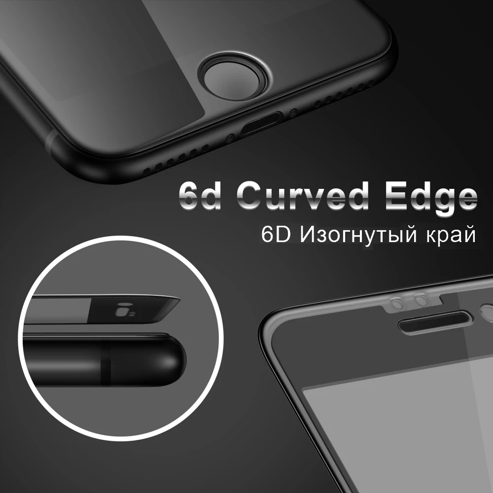 TOMKAS 6D защитный Стекло на для iPhone 6S 6 S закаленное 5D Экран протектор 7 8 Plus