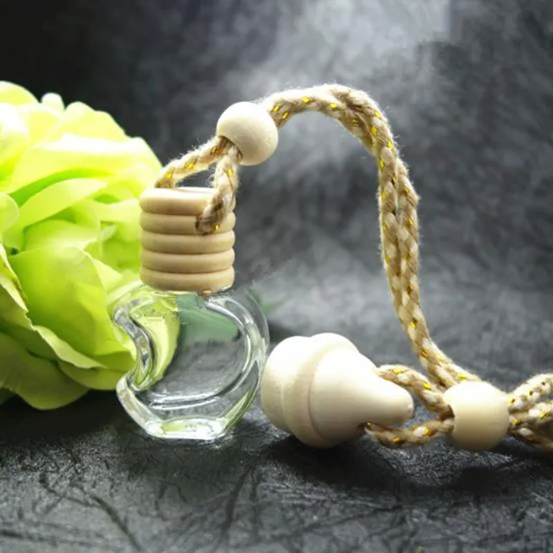 

5ml cute transparent perfume glass bottle boutique car hanging cosmetic bottle F20172432