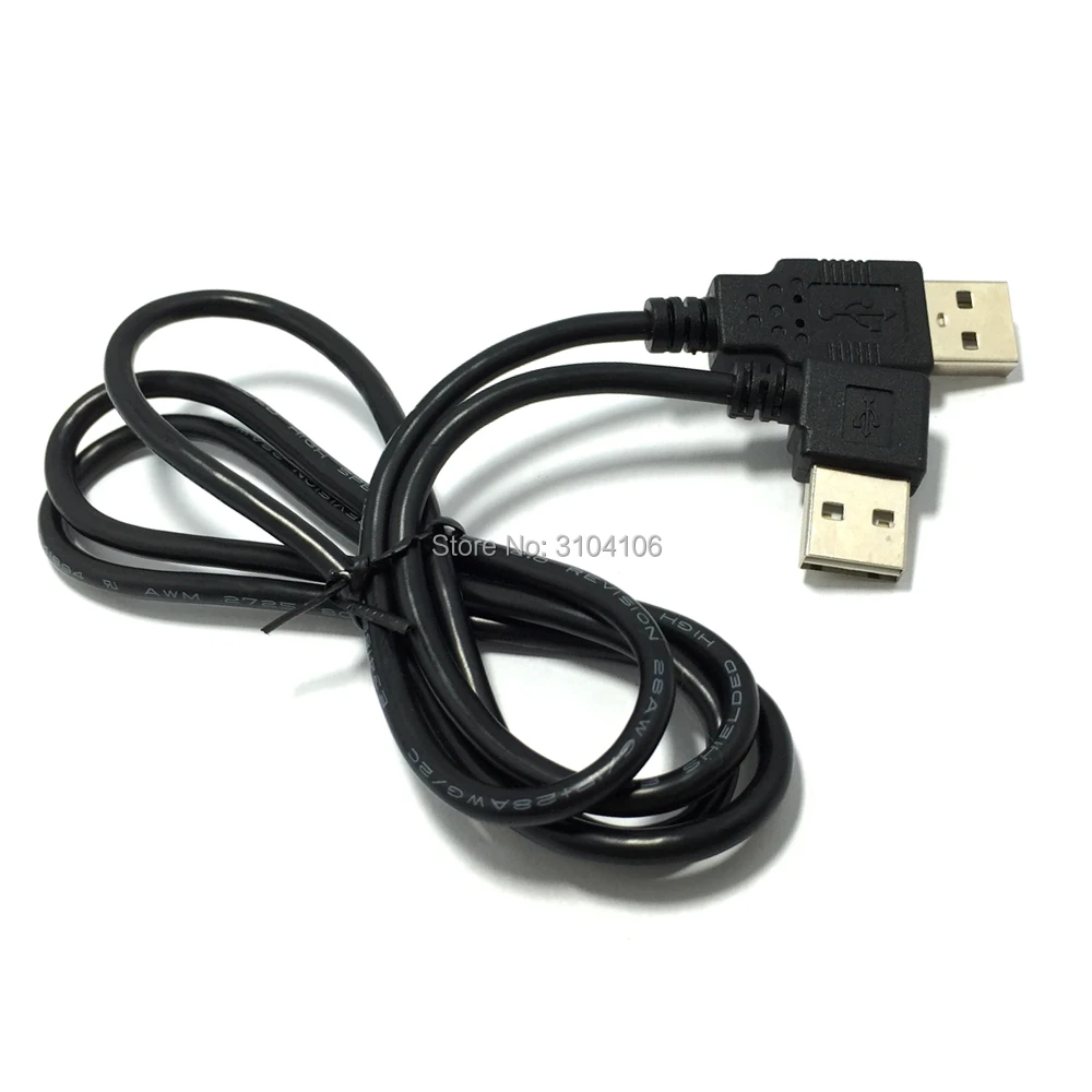 USB 2 0 кабель для передачи данных 100 см 1 м 3 фута Реверсивный дизайн левый и правый