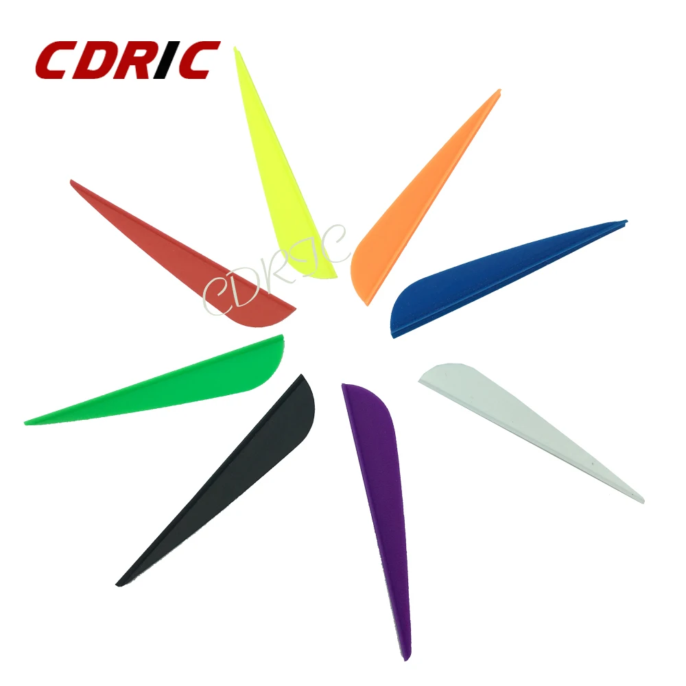 

50pcs 3-inch Water Droplets TPU Plastic Feather. DIY Feather Arrow Archery Custom. for glass fiber.Carbon Customized arrow
