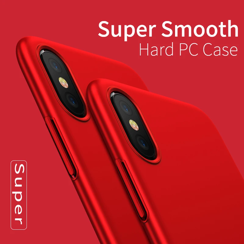 FLOVEME Smooth Case For iPhone X Luxury Hard PC Coque Cover Ultra Thin Slim Back Capinhas Capa | Мобильные телефоны и