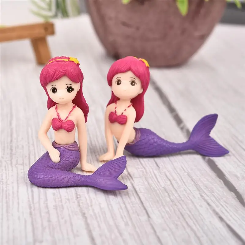 4 шт./компл. Мини фигурки Сексуальная Русалка Фея Сад миниатюрные гномы моховые