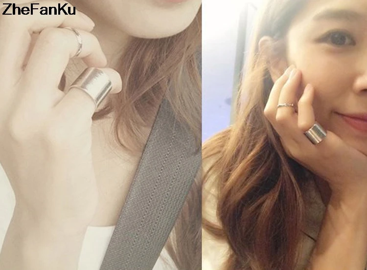 Стек простой браслет фаланга среднего пальца Кольца Набор цвет золотой