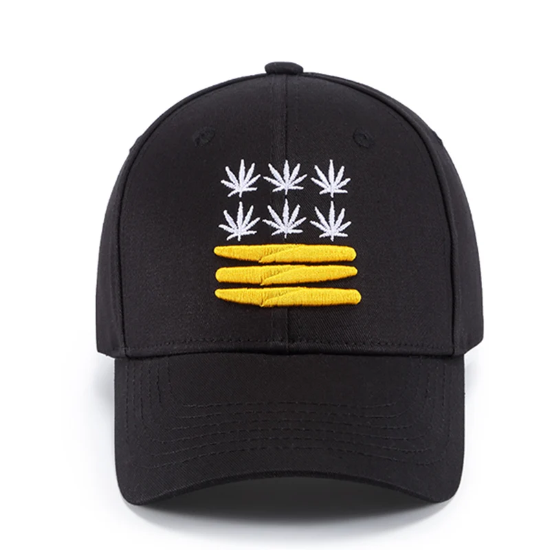 Модная бейсбольная кепка спортивная хлопковая Кепка с вышивкой конопли Snapback