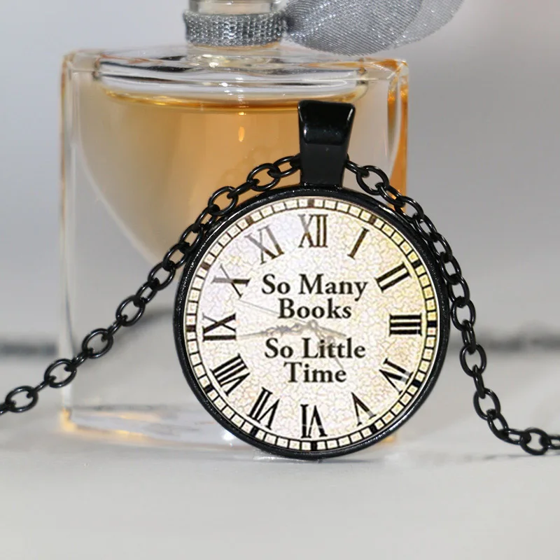 Ожерелье для влюбленных книг подвеска в виде червя серебряные часы ожерелья