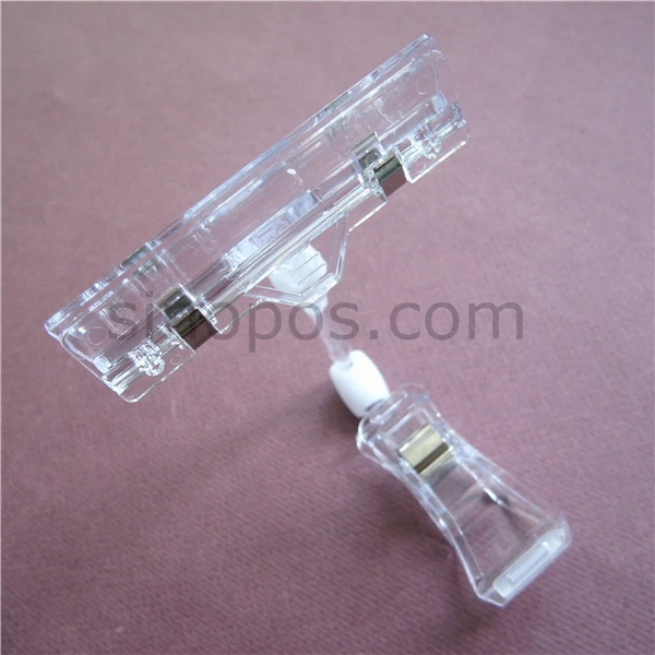 Пластиковые поп-зажимы 16 см прозрачный рекламный дисплей держатель знака/Ценник